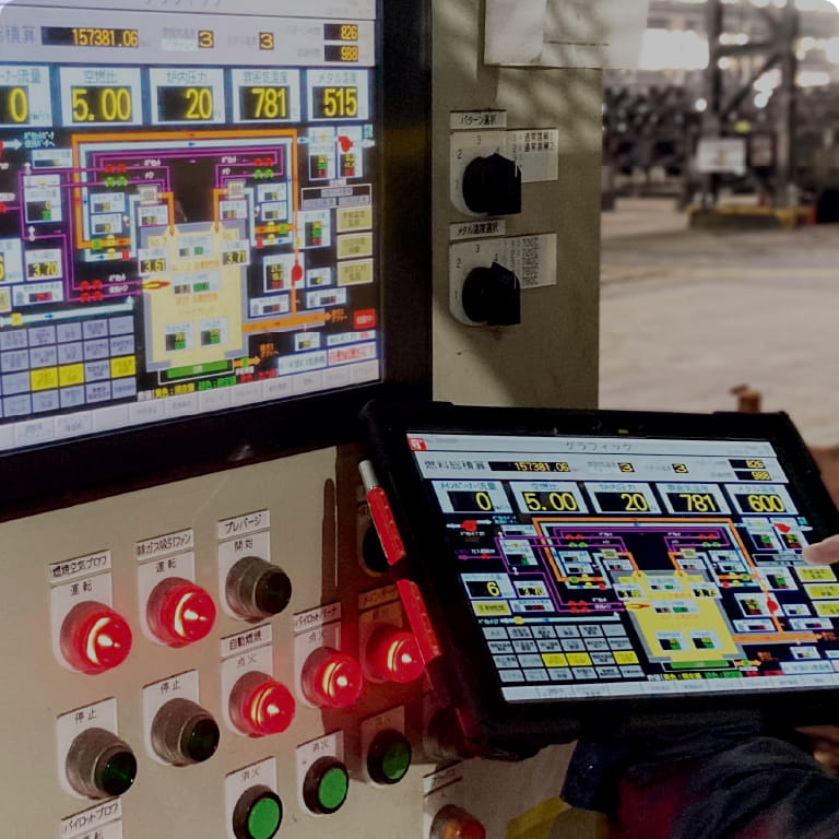 タッチパネル式 トータル制御システム Smart Furnace